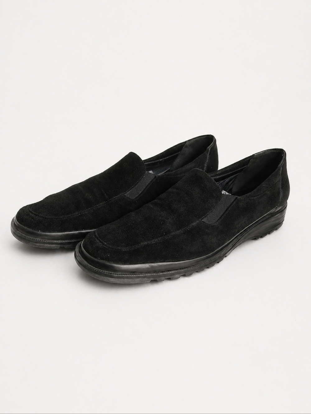 Rangoni Firenze Brooke Black Suede Slip On Loafers Size 8 Made in Italy